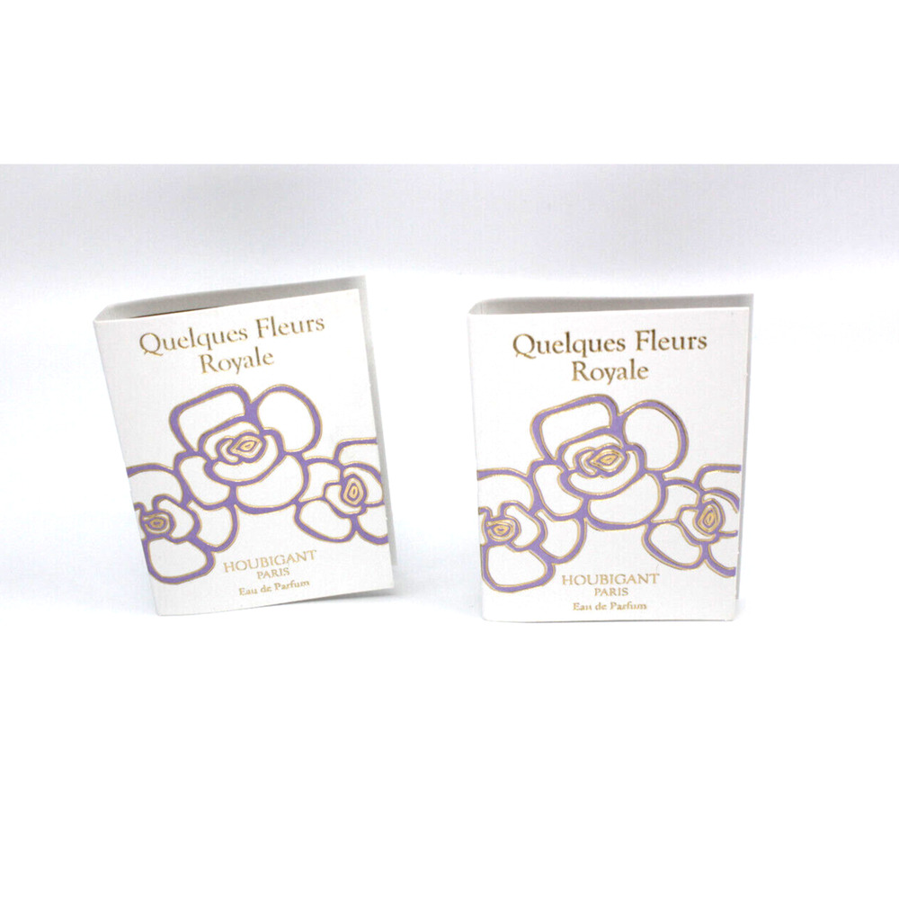 Set of 2 NEW Quelques Fleurs Royale by HOUBIGANT, Eau de Parfum, 2ml Sample 2 ml